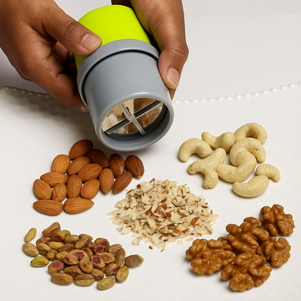 Easy Dry Fruit Cutter and Slicer, Dryfruit Choppers for Kitchen, Kitchen Gadgets, Almond Slicer Slicer, Kitchen Tools, Chocolate Cutter and Butter Slicer
