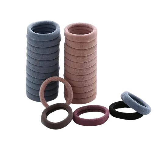 30-Pack Multicolor Hair Bands – Strong Hold & Stretchable for Women & Girls
