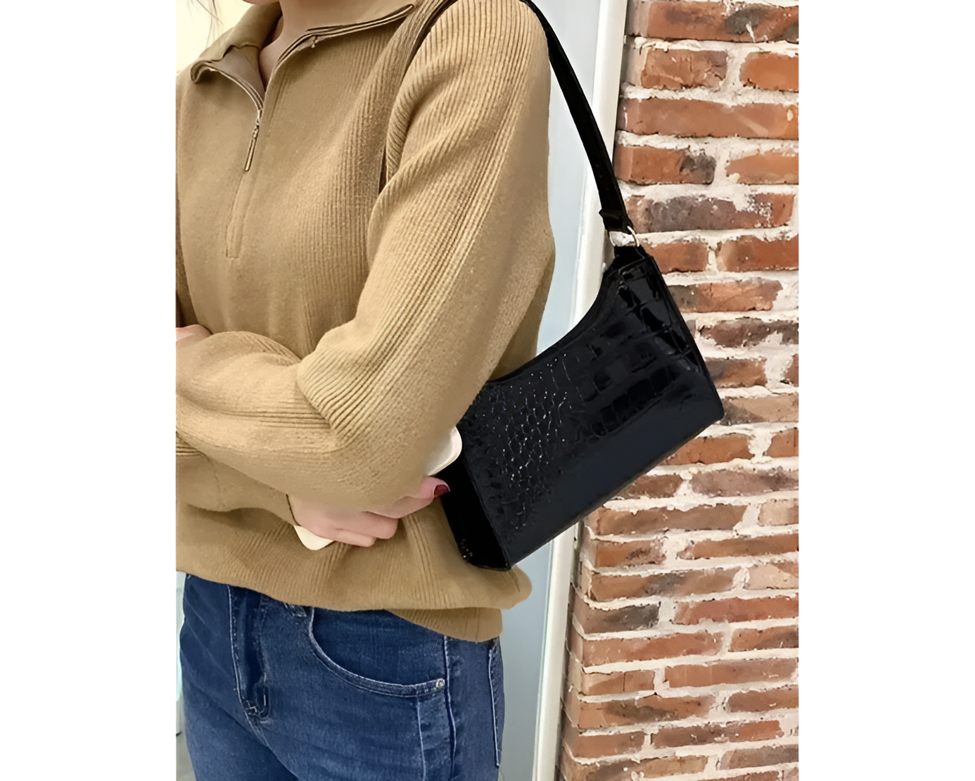 Stylish Textured Sling Bag for Women & Girls – Faux Leather