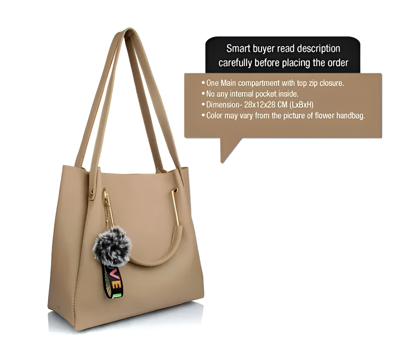 Daniel Clark 3-in-1 Handbag Combo – Handbag, Sling & Clutch