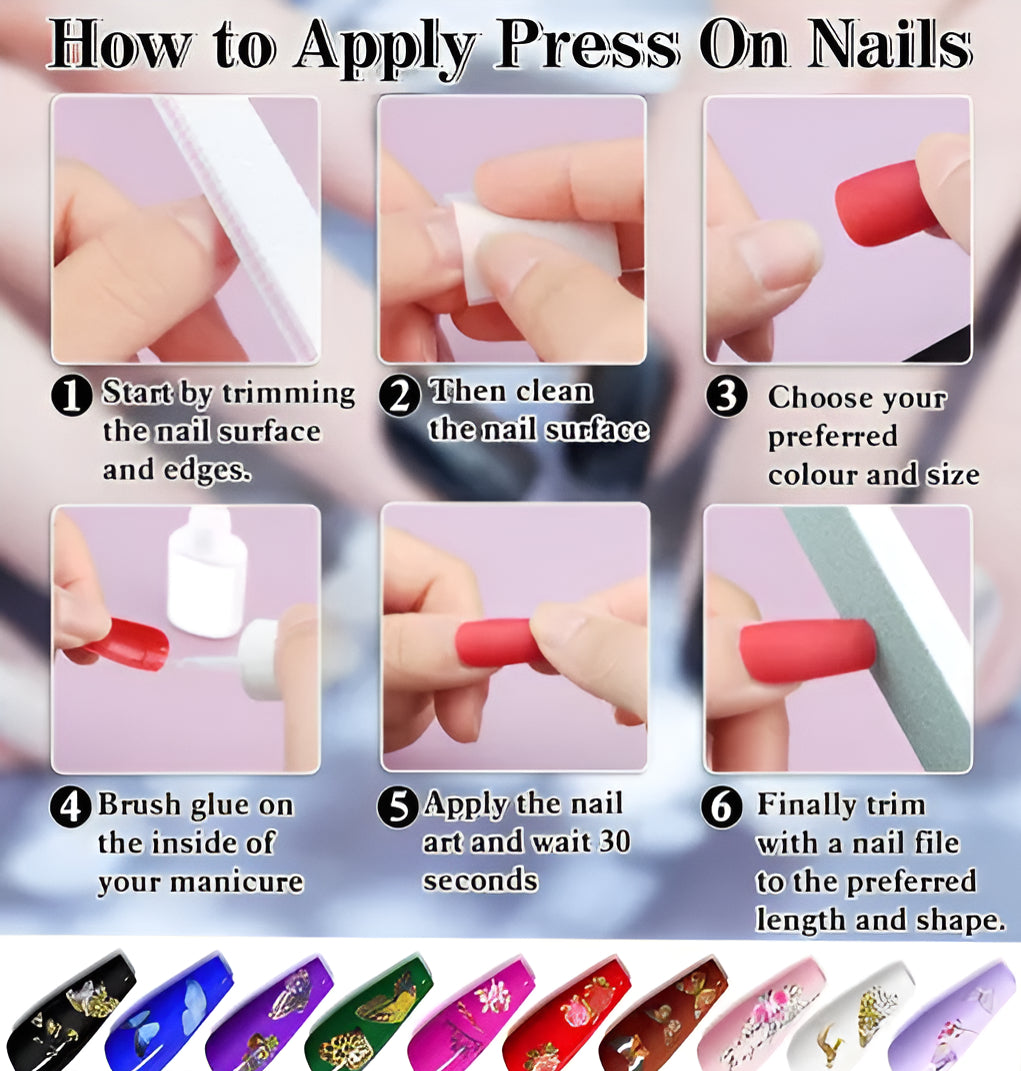 VIOMY Nail Art Super Combo Kit – 100+ Pcs DIY Nail Set (Multicolor)